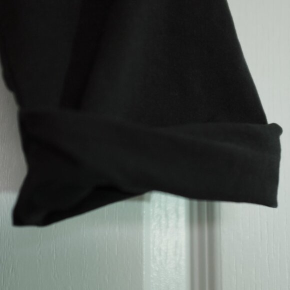 COPY - COPY - Elegance black shirt dress lacey patchwork rolled sleeves size S - Picture 4 of 7